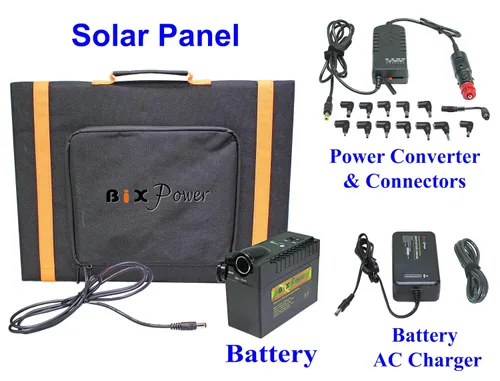 Vista 5 de Batería recargable de iones de litio de alta capacidad (192 Wh) con voltaje de salida múltiple con cargador solar compatible con máquinas CPAP