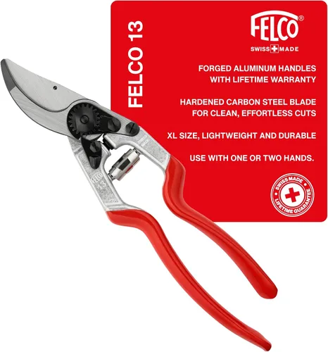 Vista 17 de Felco F 14 Tijeras de podar – Cortadoras de jardín de 7.1 pulgadas para manos pequeñas con hojas bypass y yunque Podadoras de mano para jardinería