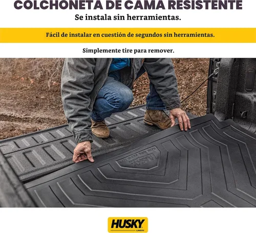 Vista 4 de Husky Liners Forro para Cama Personalizado Se ajusta a Chevrolet Silverado 2014-2018 y GMC Sierra 1500 2014-2018 (176 cm, 1.75 m de cama) 1