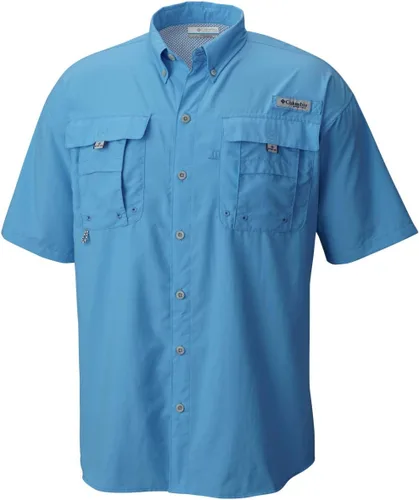 Vista 27 de Columbia - Camisa de pesca Bahama II, línea PFG, con factor de protección ultravioleta (FPU) 30, de manga corta, para hombre. azul (Vivid Blue)