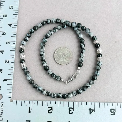 Vista 14 de Mami's Gem Studio Collar para hombre, piedra preciosa de 0.236 in, colección de estilo elegante, hecho a mano en Estados Unidos