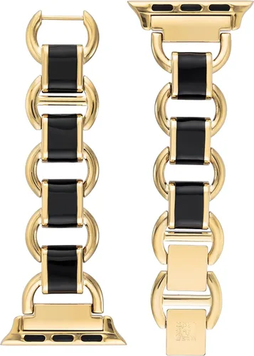 Vista 2 de Pulsera de cadena de moda Anne Klein para Apple Watch, segura, ajustable, correa de repuesto para Apple Watch, se adapta a la mayoría de las muñecas