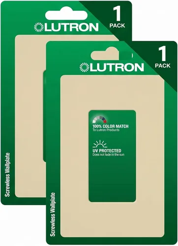 Vista 31 de Lutron Claro - Placa de pared de 1 banda (paquete de 6) CW-1-AL-6 almendra