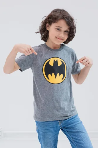 Vista 5 de DC Comics Paquete de 3 camisetas de Batman Superman The Flash de la Liga de la Justicia para niños pequeños y grandes