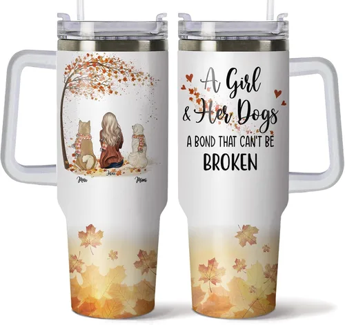 Vista 18 de Gossby Vaso personalizado de 40 onzas con asa y tapa, regalo personalizado para papá para hombres con diseño, nombre, vaso aislado de acero Hombre