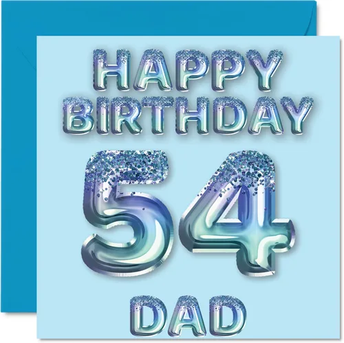 Vista 231 de Stuff4 Tarjeta de primer cumpleaños para niños, globo de fiesta con purpurina azul, tarjetas de feliz cumpleaños para niño de 1 año, nieto, hijo, 57