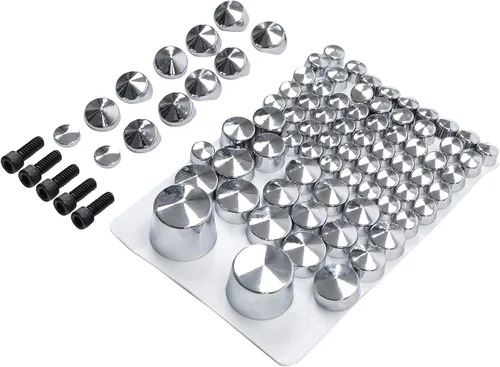 Vista 2 de TCT-MOTORPARTS Kits de tapa de perno cromado para Softail Twin Cam 2007-2013 2010