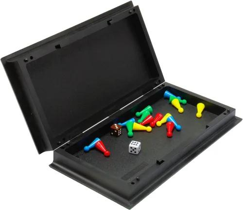 Vista 5 de Amerous Juego de Ludo Go Board plegable de viaje magnético de 10