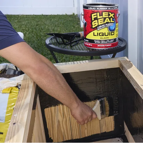 Vista 5 de Líquido de sellado Flex Seal grande, 16 oz, negro, LFSBLKR16