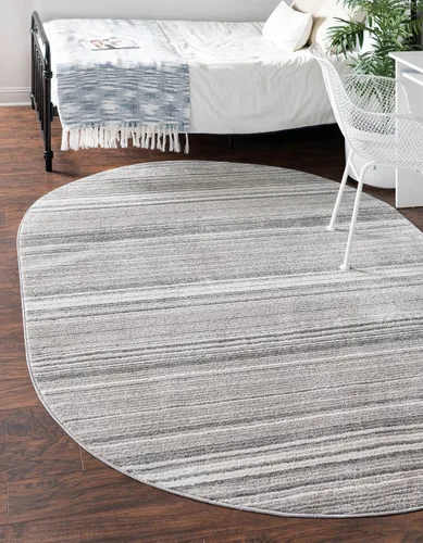 Vista 26 de Unique Loom Gemstone Collection - Alfombra de área - Topacio (2' x 5' 11" corredor, marfil / marrón)