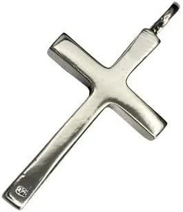 Vista 4 de COSUMOSU Collar con dije de cruz de plata de ley 925 para hombres y mujeres