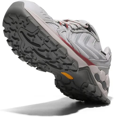 Vista 4 de NORTIV 8 Polar Bear Series - Zapatos de senderismo transpirables para hombre, ligeros, para senderismo, senderismo, agarre extra, antideslizantes