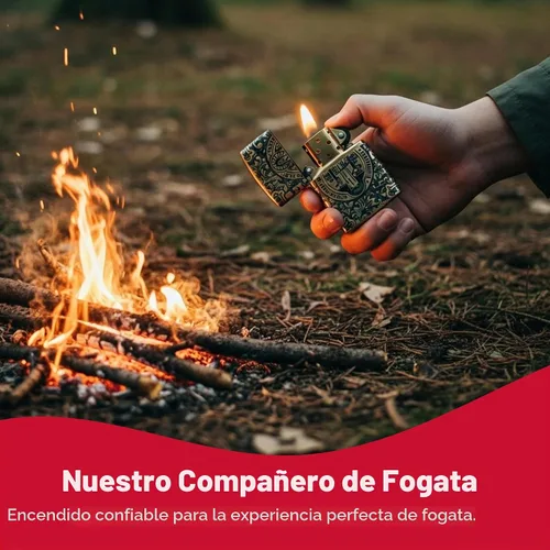 Vista 5 de Zippo - Encendedor de bolsillo cruzado Armadura San Benito Latón