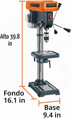 Vista 3 de Truper 16178 / TAPI-13-5/8" x 13" Prensa de taladro de piso