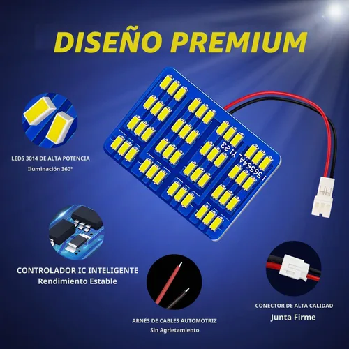 Vista 3 de AUXLIGHT Accesorios de luces LED para interior de automóvil con adaptadores de festoon 194 168 T10 / BA9S / DE3175 6418 211-2 578 Festoon