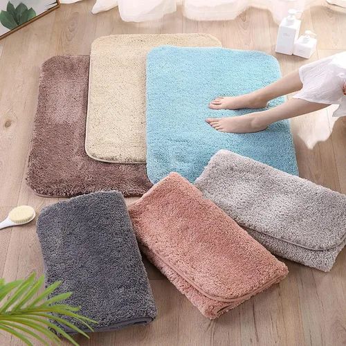 Vista 7 de HUHJYUGE Alfombras de baño antideslizantes lavables de 16 x 24 pulgadas, alfombra de baño súper absorbente, lavable a máquina, larga y ultrasuave