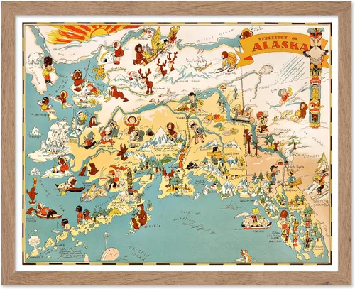 Vista 59 de Poster Master Póster retro de viaje con mapa monumental vintage de Florencia, arte italiano, gran regalo para hombres, mujeres, amantes