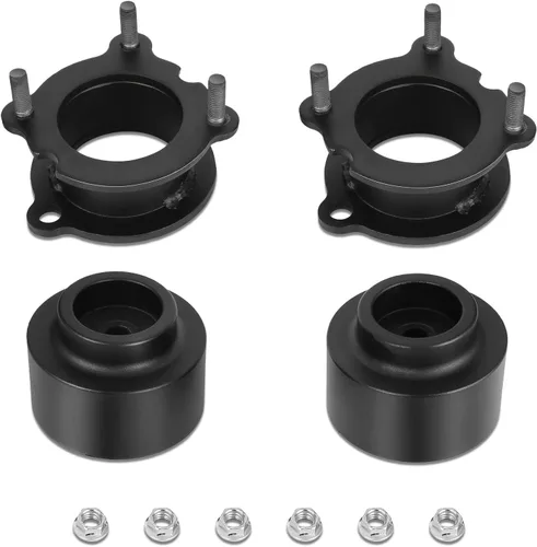 Vista 6 de J2 Engineering J2-LK-CH-R-004-BK Kit de elevación de nivelación trasera de 1.5 pulgadas, espaciadores de percha de resorte compatibles