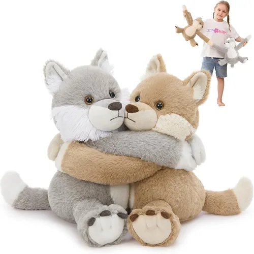 Vista 11 de MorisMos Dúo de Animales de Peluche de Leopardo, Congelables y Aptos para Microondas, Juguete de Leopardo de Brazos Largos para Abrazar, Almohadilla