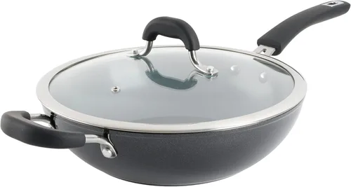 Vista 10 de Kenmore Arlington - Sartén de aluminio de 8 pulgadas, diamante negro