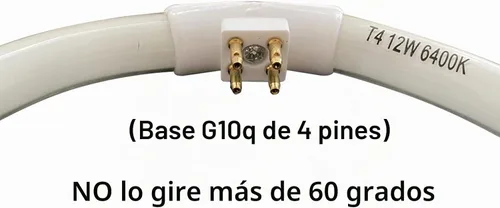 Vista 3 de Bombilla de repuesto T4 de 12W para espejo de maquillaje Conair, lámpara fluorescente circular de 5.5