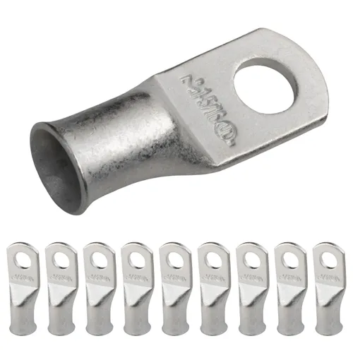 Vista 163 de SELTERM 5 piezas terminales de cable de cobre estañado 1/0 AWG perno de 1/2", extremos de cable de batería, terminales de anillo, conectores
