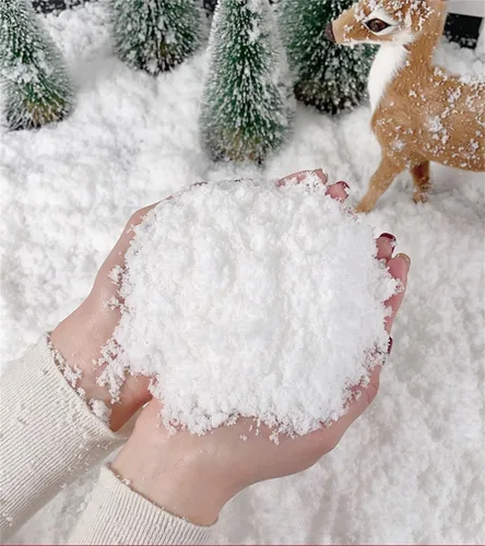 Vista 2 de Polvo de nieve instantáneo, se expande 100 veces con agua (hace 10 galones), no tóxico, ideal para nieve, nieve, manualidades, limo de nube