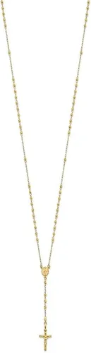 Vista 2 de Diamond2Deal Diamond 2Deal - Collar de rosario con cuentas facetadas pulidas en oro amarillo de 14 quilates, Metal