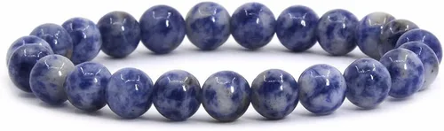 Vista 19 de Justinstones Gem - Pulsera elástica de cuentas redondas de 8 mm de gemas semipreciosas, unisex, de 7 pulgadas AA Thulite