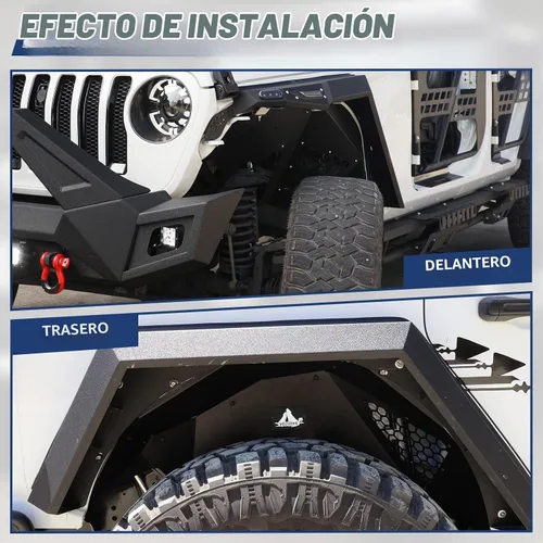 Vista 6 de Protectores de guardabarros interiores delanteros y traseros