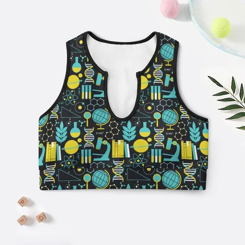 Vista 8 de Sujetador deportivo para mujer, camiseta sin mangas para yoga, fitness, entrenamiento, correr