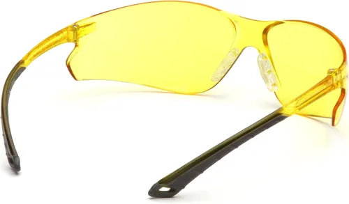 Vista 2 de Pyramex Itek - Gafas de seguridad con lentes ámbar, patillas ámbar