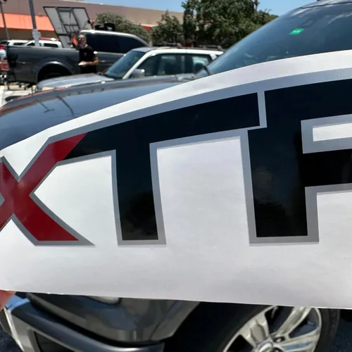 Vista 7 de XTR 4x4 pegatinas para camión F150 (2004-2014) - Juego de 2 calcomanías transparentes