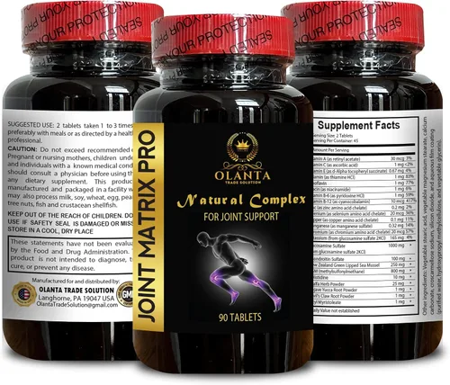 Vista 4 de Joint Matrix PRO Natural Complex - Suplemento para articulaciones msm, glucosamina condroitina MSM apoyo avanzado para las articulaciones