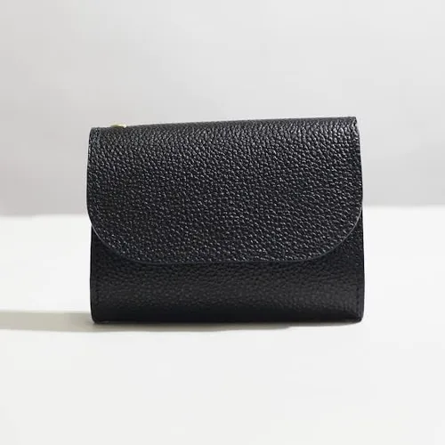 Vista 2 de COTOCUL Cartera pequeña para hombres y mujeres minimalista delgado tarjetero monedero hecho en Kioto, Japón, Negro -, Kurozankawa