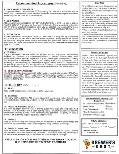 Vista 4 de Brewer's Best Kit de ingredientes de elaboración casera del Oktoberfest alemán