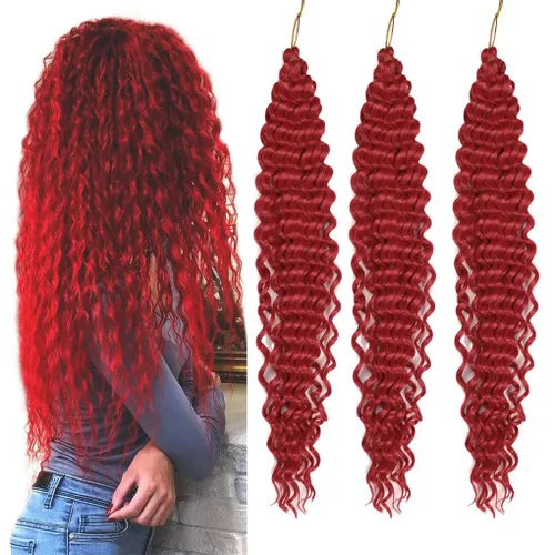 Vista 45 de 3 trenzas de ganchillo Passion Twist, cabello sintético preseparado para trenzar de 14 pulgadas, 3 paquetes de cabello trenzado pretrenzado