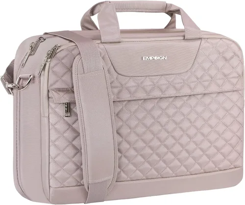 Vista 7 de EMPSIGN - Bolsa para laptop de 17.3 pulgadas, maletín de gran capacidad y expansible para viajes, para mujeres y hombres, bolsa de negocios