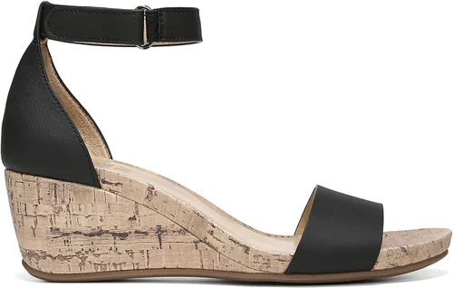 Vista 2 de Naturalizer Sandalias de cuña Areda para mujer, Beige