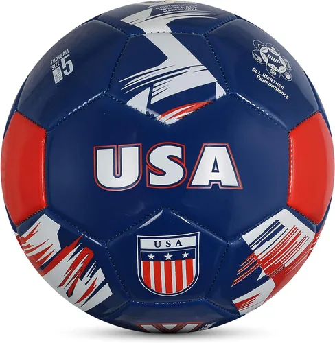 Vista 14 de Vizari Balón de Fútbol del Equipo Nacional - Balón de Fútbol de Cuero Sintético Duradero para Adultos, Niños y Jóvenes Cosido a Máquina con Diseño