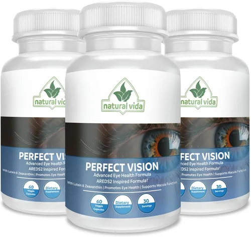 Vista 5 de Perfect Vision AREDS2 - Fórmula inspirada en AREDS2, suplemento de visión para mejorar la visión, complejo de luteína y zeaxantina