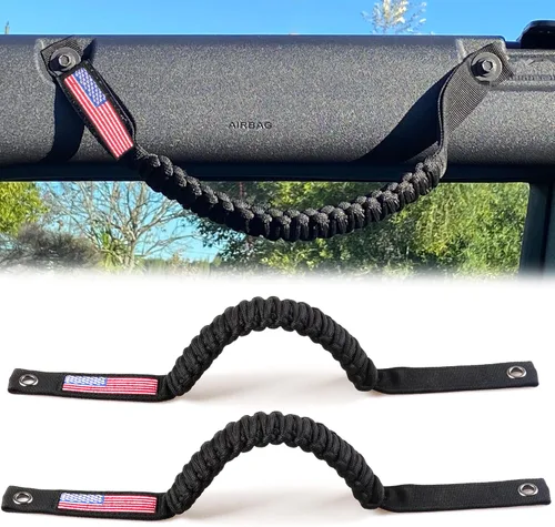 Vista 19 de Asas de agarre de barra antivuelco para Ford Bronco 2021 2022 2023 2024 2025 2 accesorios de 2 puertas y 4 puertas, mango de agarre de paracaídas
