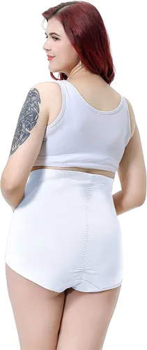 Vista 4 de Max shape Bragas delgadas de cintura alta con control de abdomen para mujer, talla grande