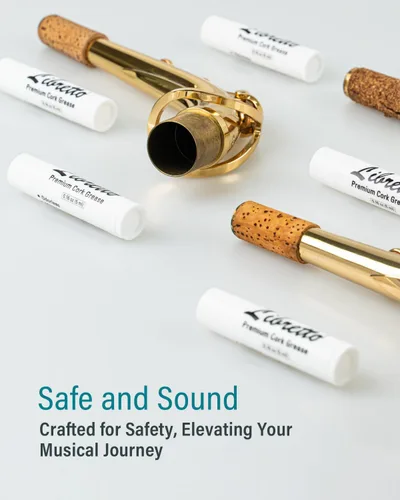 Vista 4 de Libretto Grasa de corcho premium, juego de 3, inodora, suave, para instrumentos musicales de viento de madera, clarinetes, saxofones, clarinetes