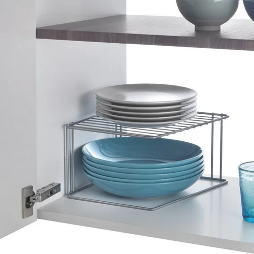 Vista 5 de Organizador para Armario de Cocina Metaltex Boxe 2 Estantes Metal (25 x 25 x 15 cm)