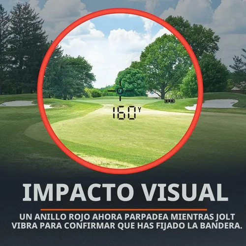 Vista 5 de Bushnell Tour V5 Golf Telémetro láser, Pinseeker, Visual JOLT, BITE Magnetic Mount, Next Level Clarity and Brightness, modelo sin pendiente