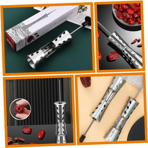 Vista 5 de LIFKOME Cherry Pitter Cherry Core Cherry Depitter Cherry Fruit Pitter Herramienta Corer y Pitter Red Date Pitter Vegetal Tool Plantador Deseeded