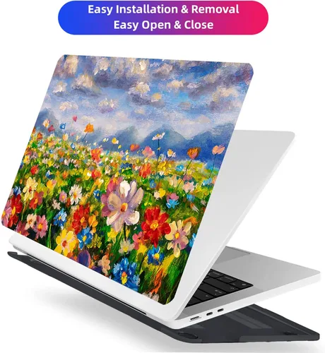 Vista 6 de Funda compatible con MacBook Pro de 13 pulgadas 2015, 2014, 2013, finales de 2012, versión A1502/A1425 con retina, carcasa rígida de plástico +