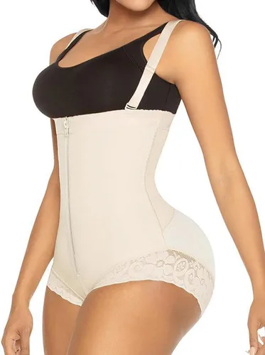 Vista 3 de YIANNA Fajas Colombianas - Fajas moldeadoras para mujer, con control de abdomen, alta compresión, moldeador de cuerpo con gancho en la entrepierna