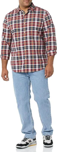 Vista 3 de Tienda Essentials Camisa de popelina elástica de manga larga para hombre